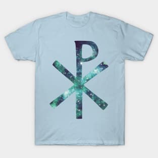 Chi Rho with space art T-Shirt